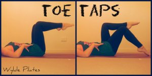 Toe Taps: abdominal exercise