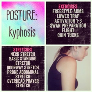 POSTURE: kyphosis