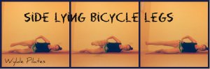 Side Lying Bicycle Legs: glutes